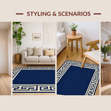 Geometric Modern Border Elegance(Blue)