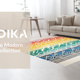 Charming Earthy Rainbow Motif(Red)