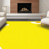 Ultra Soft Area Rug, Non Slip, Stain Resistant, Washable Area Rugs for Living Room, Bedroom, Contemporary Minimalist Egg Shape(Yellow)