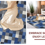 Vibrant Retro Patchwork Aesthetic(Blue)