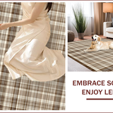 Ultra Soft Area Rug, Non Slip, Stain Resistant, Washable Area Rugs for Living Room, Bedroom, Seasonal Earth Toned Elegance(Brown)