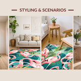 Dynamic Pink and White Composition(Pink)