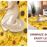 Ultra Soft Area Rug, Non Slip, Stain Resistant, Washable Area Rugs for Living Room, Bedroom, Nature-Inspired Playful Floral Motif(Yellow)