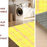Ultra Soft Area Rug, Non Slip, Stain Resistant, Washable Area Rugs for Living Room, Bedroom, Stylish Minimalist Sunshine Vibe(Yellow)