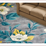 Ultra Soft Area Rug, Non Slip, Stain Resistant, Washable Area Rugs for Living Room, Bedroom, Vibrant Rustic Geometric Arrangement(Gray)