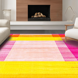Ultra Soft Area Rug, Non Slip, Stain Resistant, Washable Area Rugs for Living Room, Bedroom, Enchanting Fantasy-Inspired Color Scheme(Yellow)