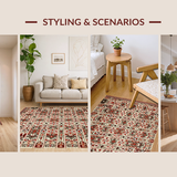 Artful Colorful Tiled Design(Red)