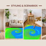 Distinctive Psychedelic Color Play(Blue)