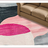Ultra Soft Area Rug, Non Slip, Stain Resistant, Washable Area Rugs for Living Room, Bedroom, Non-Slip Boho Living Room Meditation Rug(Gray)