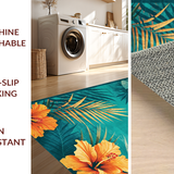 Elegant Oceanic Floral Motif(Blue)