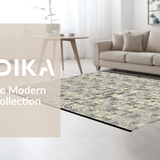 Ultra Soft Area Rug, Non Slip, Stain Resistant, Washable Area Rugs for Living Room, Bedroom, Vibrant Boho Inspired Wildlife Design(Gray)