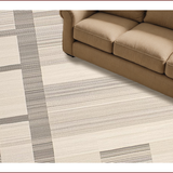 Ultra Soft Area Rug, Non Slip, Stain Resistant, Washable Area Rugs for Living Room, Bedroom, Contemporary Sandstone Abstract Geometry(Beige)