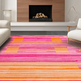 Striking Colorful Swirl Composition(Pink)