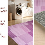 Ultra Soft Area Rug, Non Slip, Stain Resistant, Washable Area Rugs for Living Room, Bedroom, Warm Cozy Solid Color Design(Purple)