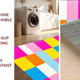 Ultra Soft Area Rug, Non Slip, Stain Resistant, Washable Area Rugs for Living Room, Bedroom, Joyful Brightly Colored Learning Canvas(Yellow)