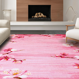 Ultra Soft Area Rug, Non Slip, Stain Resistant, Washable Area Rugs for Living Room, Bedroom, Tranquil Soft Color Palette(Pink)