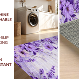 Ultra Soft Area Rug, Non Slip, Stain Resistant, Washable Area Rugs for Living Room, Bedroom, Plush Pastel Textured Delight(Purple)