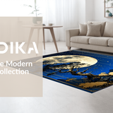 Artistic Sun and Moon Fusion(Blue)