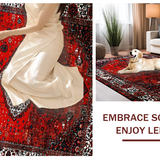 Luxurious Textured Diamond Layout(Red)