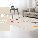 Ultra Soft Area Rug, Non Slip, Stain Resistant, Washable Area Rugs for Living Room, Bedroom, Colorful Retro Bathroom Mat for Music Lovers(Red)