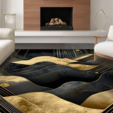Stylish Modernist Wave Composition(Black)