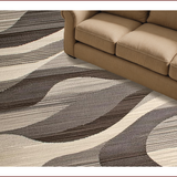 Ultra Soft Area Rug, Non Slip, Stain Resistant, Washable Area Rugs for Living Room, Bedroom, Contemporary Abstract Swirl Motif(Gray)