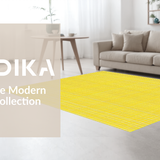 Ultra Soft Area Rug, Non Slip, Stain Resistant, Washable Area Rugs for Living Room, Bedroom, Stylish Modern Tiled Composition(Yellow)