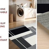 Elegant Monochrome Chevron Motif(Black)