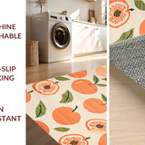 Ultra Soft Area Rug, Non Slip, Stain Resistant, Washable Area Rugs for Living Room, Bedroom, Playful Modern Eclectic Design(Orange)
