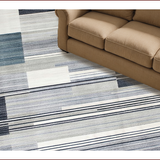 Ultra Soft Area Rug, Non Slip, Stain Resistant, Washable Area Rugs for Living Room, Bedroom, Contemporary Soft Toned Artistry(Gray)