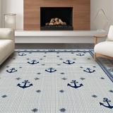 Ultra Soft Area Rug, Non Slip, Stain Resistant, Washable Area Rugs for Living Room, Bedroom, Chic Textured Ogee Style(Gray)