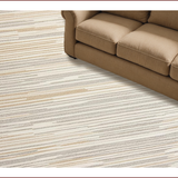 Ultra Soft Area Rug, Non Slip, Stain Resistant, Washable Area Rugs for Living Room, Bedroom, Sleek Abstract Earthy Hues(Beige)