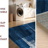 Chic Transitional Fluid Art Motif(Blue)