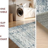 Contemporary Earth Tones Geometry(Blue)