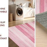 Ultra Soft Area Rug, Non Slip, Stain Resistant, Washable Area Rugs for Living Room, Bedroom, Dusty Rose Modern Minimalist Appeal(Pink)