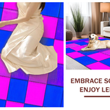 Eclectic Distressed Round Geometry(Blue)