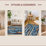 Ultra Soft Area Rug, Non Slip, Stain Resistant, Washable Area Rugs for Living Room, Bedroom, city road playmat rug(Blue)