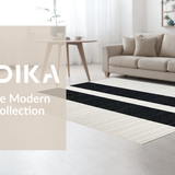 Modern Graphic Tiled Motif(Black)