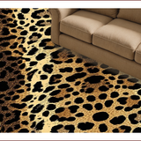 Ultra Soft Area Rug, Non Slip, Stain Resistant, Washable Area Rugs for Living Room, Bedroom, Sleek Earthy Animal Print Style(Brown)