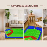 Bold Striking Baseball Graphic Design(Blue)