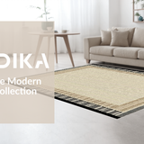 Stylish Black Tan Geometric Motif(Beige)