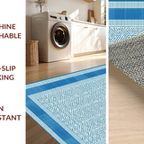 Elegant Blue Curved Ornamentation(Blue)