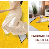 Ultra Soft Area Rug, Non Slip, Stain Resistant, Washable Area Rugs for Living Room, Bedroom, Bright Yellow Non-Shedding Playroom Rug(Yellow)