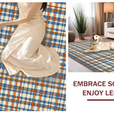 Eclectic Cozy Striped Composition(Blue)