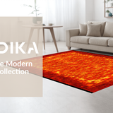 Contemporary Hot Lava Composition(Red)