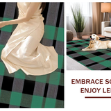 Bright Spring Green Patterned Accent(Green)