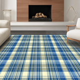 Eclectic Blue Striped Texture(Beige)