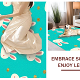 Cheerful Springtime Bunny Tail Design(Blue)