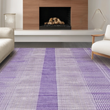 Ultra Soft Area Rug, Non Slip, Stain Resistant, Washable Area Rugs for Living Room, Bedroom, Modern Warm Toned Shaggy Aesthetic(Purple)