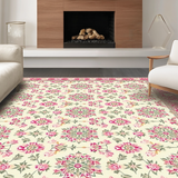 Elegant Multi Color Damask Style(Ivory)